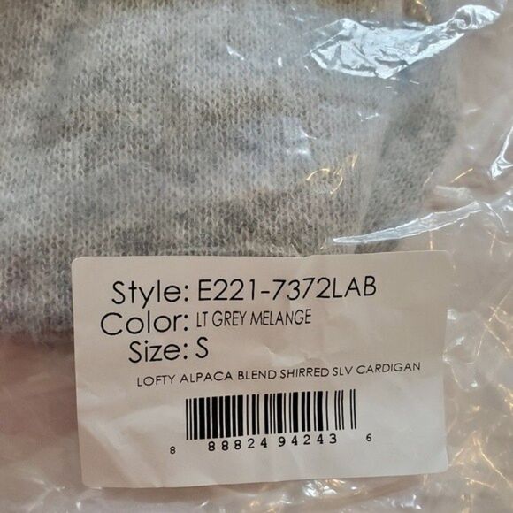 3.1 Phillip Lim Lofty Alpaca Wool Gray Cardigan Sweater Size Small - Picture 9 of 9